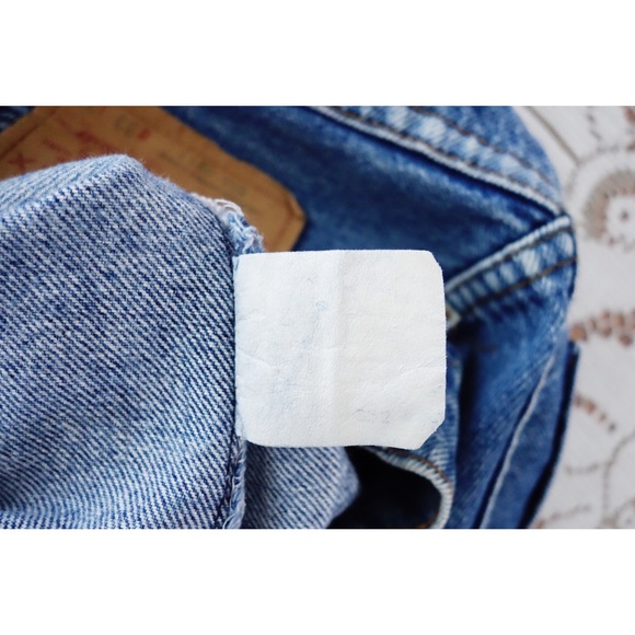 Vintage 80s Levi's 505 Blue Jeans sz 33x33 - Picture 5 of 7